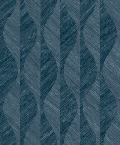 product image for Oresome Indigo Ogee Wallpaper from the Radiance Collection by Brewster Home Fashions 11