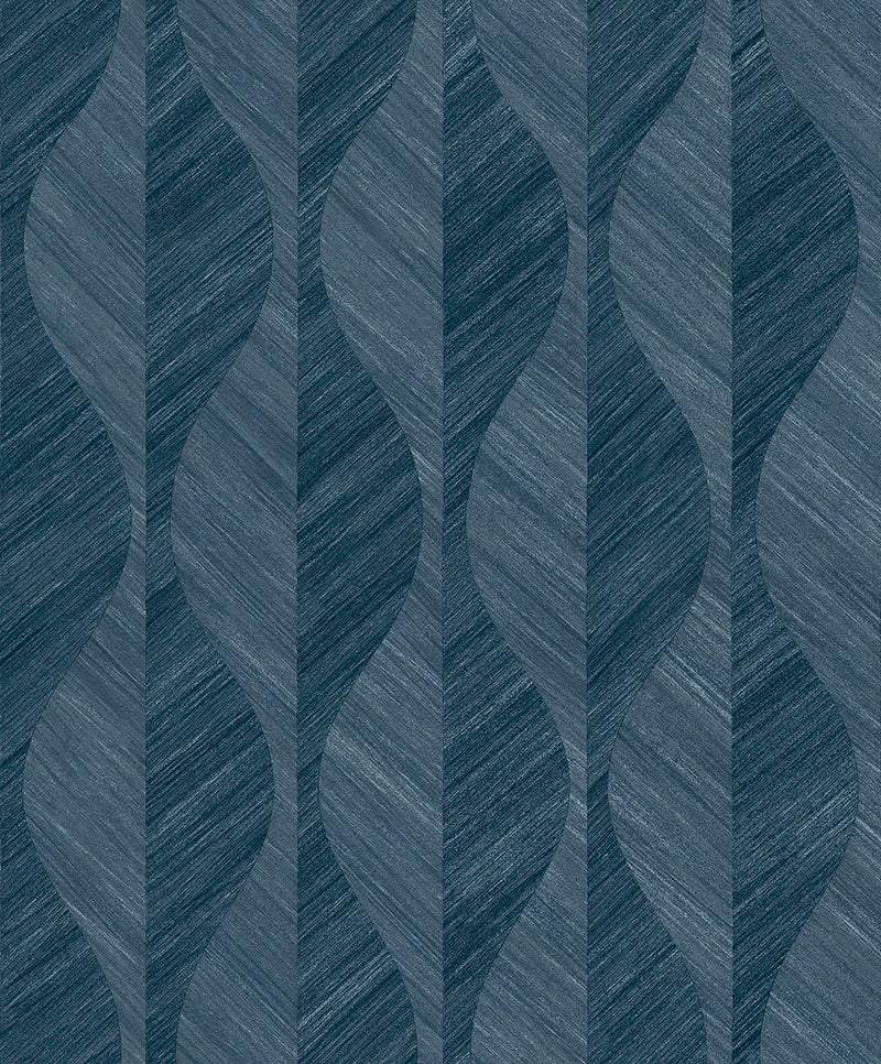 media image for Oresome Indigo Ogee Wallpaper from the Radiance Collection by Brewster Home Fashions 245