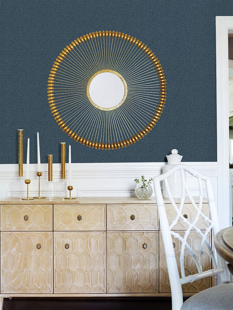 media image for Hilbert Indigo Geometric Wallpaper from the Radiance Collection by Brewster Home Fashions 258