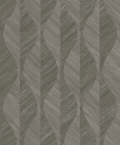 product image of sample oresome dark grey ogee wallpaper from the radiance collection by brewster home fashions 1 51