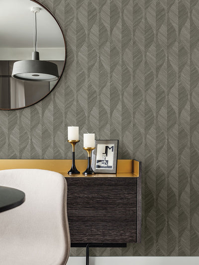 product image for Oresome Dark Grey Ogee Wallpaper from the Radiance Collection by Brewster Home Fashions 56