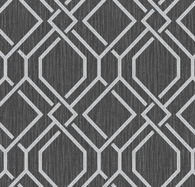 product image for Frege Charcoal Trellis Wallpaper from the Radiance Collection by Brewster Home Fashions 80