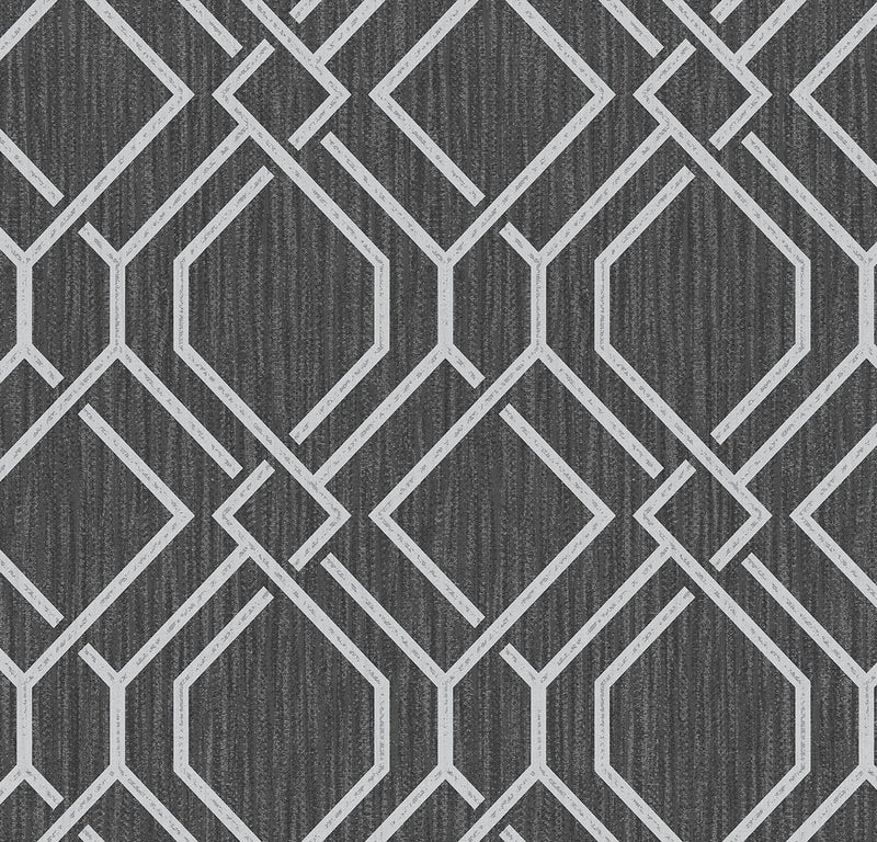 media image for sample frege charcoal trellis wallpaper from the radiance collection by brewster home fashions 1 214