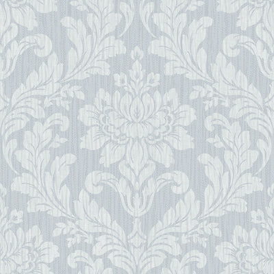product image of sample galois light blue damask wallpaper from the radiance collection by brewster home fashions 1 565