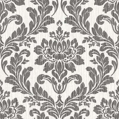 product image for Galois Black Damask Wallpaper from the Radiance Collection by Brewster Home Fashions 38