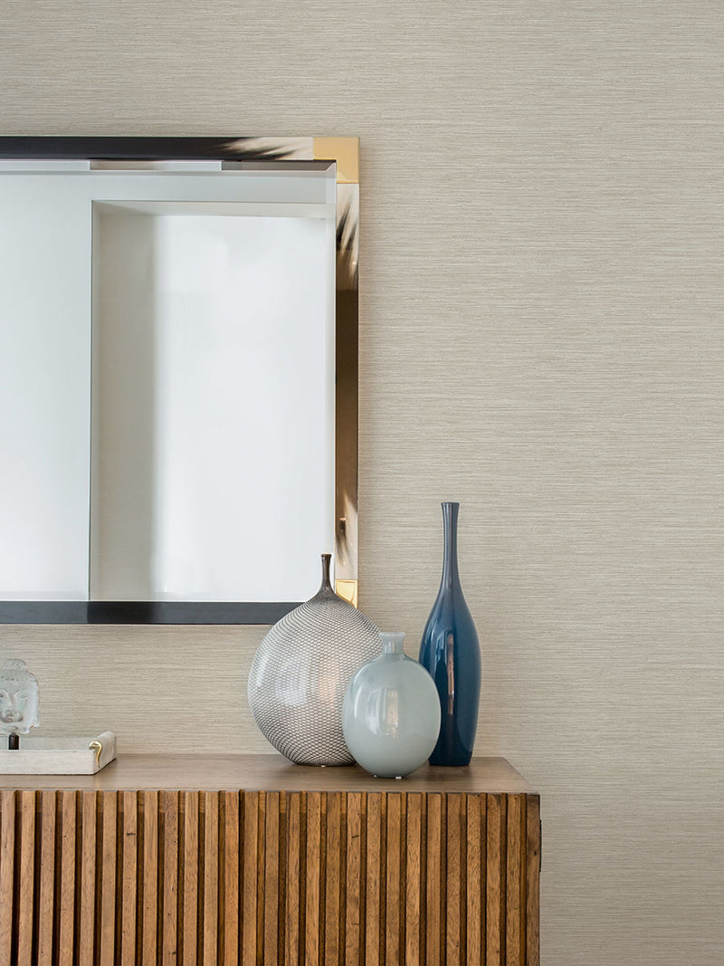 media image for Cantor Beige Faux Grasscloth Wallpaper from the Radiance Collection by Brewster Home Fashions 267