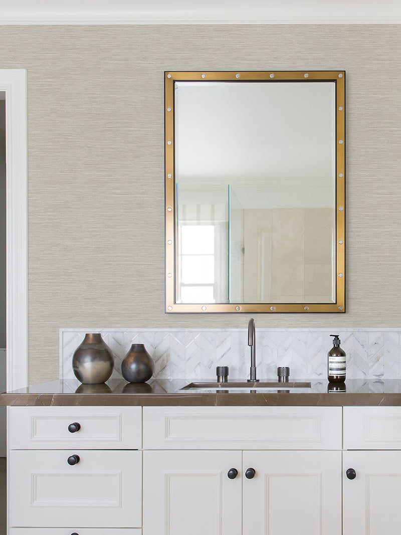 media image for Cantor Beige Faux Grasscloth Wallpaper from the Radiance Collection by Brewster Home Fashions 230