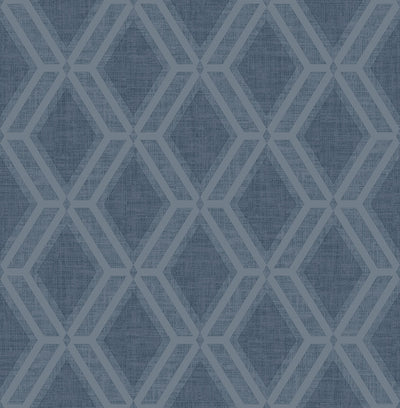 product image of sample mersenne indigo geometric wallpaper from the radiance collection by brewster home fashions 1 573