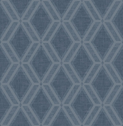 product image of sample mersenne indigo geometric wallpaper from the radiance collection by brewster home fashions 1 597