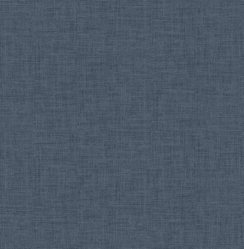 media image for Wallis Indigo Faux Linen Wallpaper from the Radiance Collection by Brewster Home Fashions 257