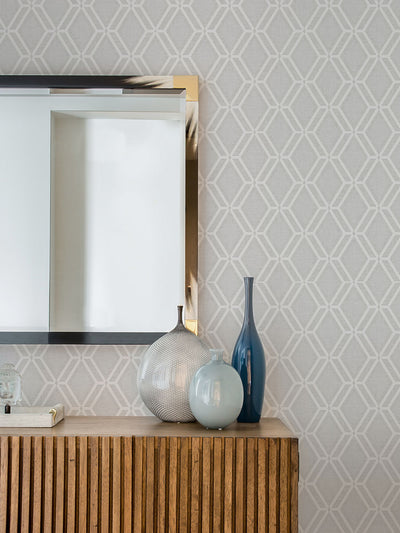 product image for Mersenne Grey Geometric Wallpaper from the Radiance Collection by Brewster Home Fashions 26