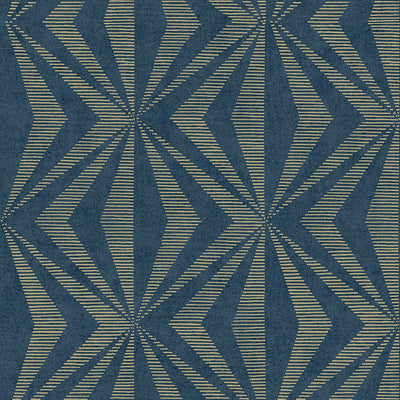 product image of sample monge blue geometric wallpaper from the radiance collection by brewster home fashions 1 561