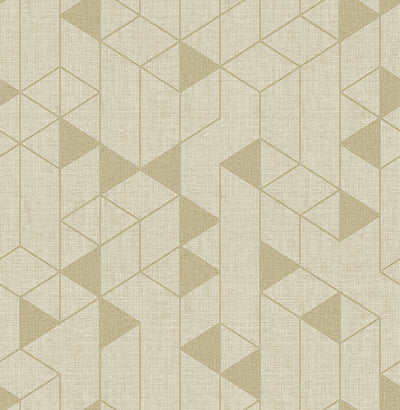 product image for Fairbank Gold Linen Geometric Wallpaper by Scott Living 86