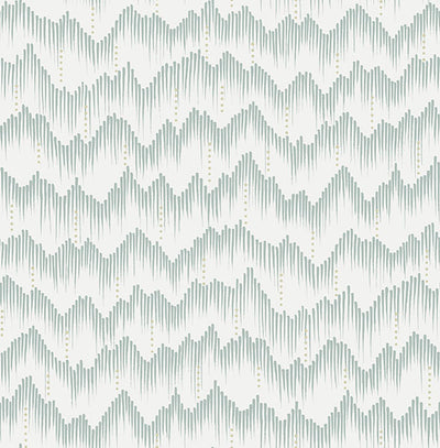 product image for Holmby Seafoam Brushstroke Zigzag Wallpaper by Scott Living 49