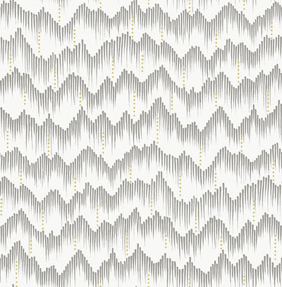 product image for Holmby Grey Brushstroke Zigzag Wallpaper by Scott Living 82