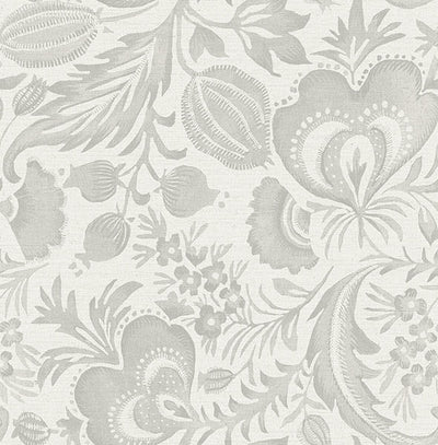 product image for Culver Grey Jacobean Wallpaper by Scott Living 1