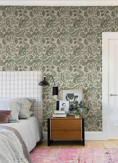 product image for Culver Moss Jacobean Wallpaper by Scott Living 47