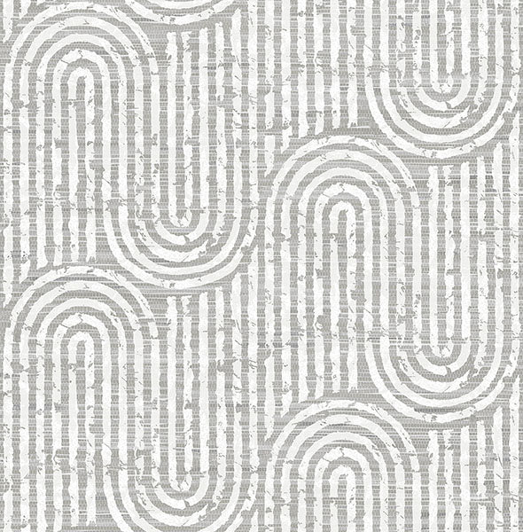 media image for Trippet Grey Zen Waves Wallpaper by Scott Living 277