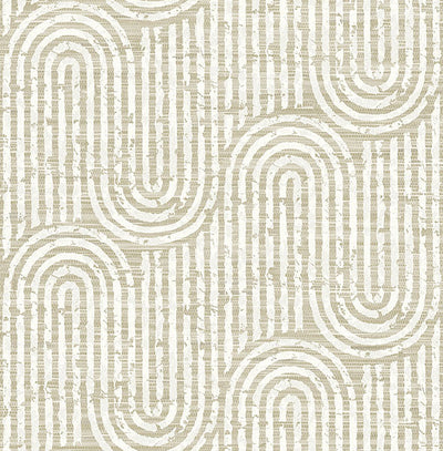 product image for Trippet Light Brown Zen Waves Wallpaper by Scott Living 35