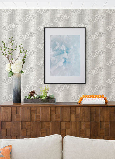 product image for Trippet Bone Zen Waves Wallpaper by Scott Living 12