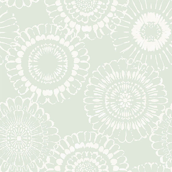 media image for Sonnet Sage Floral Wallpaper from the Fable Collection by Brewster 222