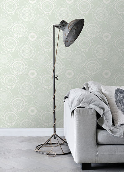 product image for Sonnet Sage Floral Wallpaper from the Fable Collection by Brewster 67