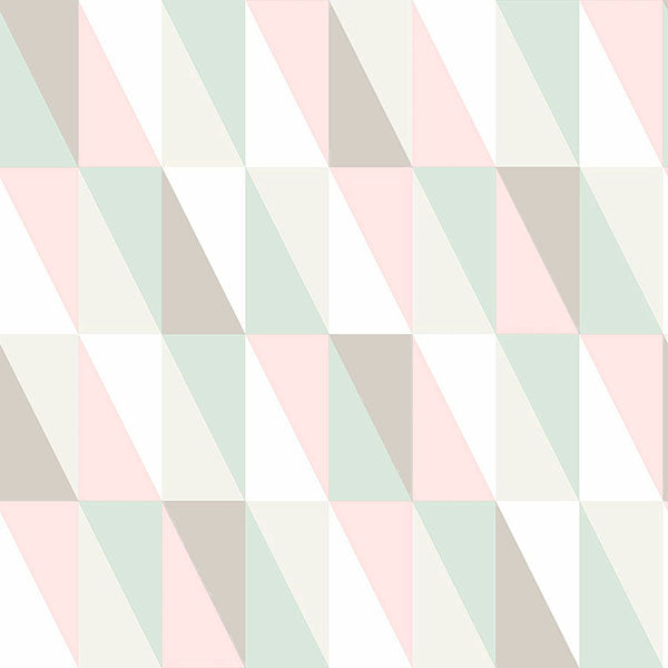 media image for Inez Pastel Geometric Wallpaper from the Fable Collection by Brewster 240