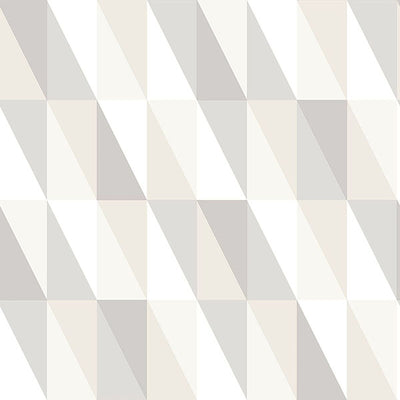 product image of sample inez neutral geometric wallpaper from the fable collection by brewster 1 59