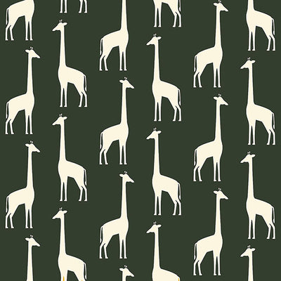 product image for Vivi Green Giraffe Wallpaper from the Fable Collection by Brewster 99