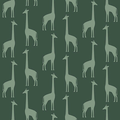 product image of Vivi Teal Giraffe Wallpaper from the Fable Collection by Brewster 569