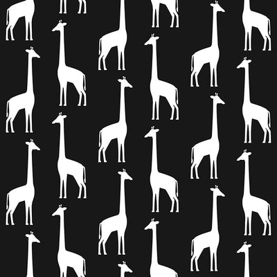 product image for Vivi Black Giraffe Wallpaper from the Fable Collection by Brewster 54