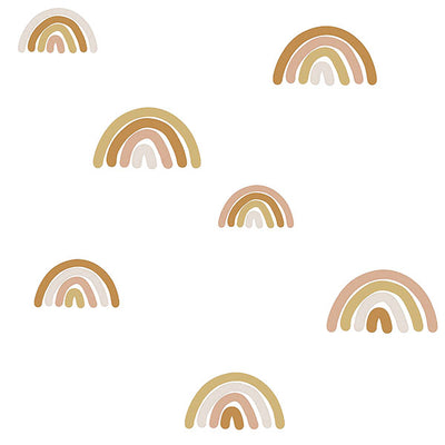 product image of Joss Honey Rainbow Wallpaper from the Fable Collection by Brewster 586