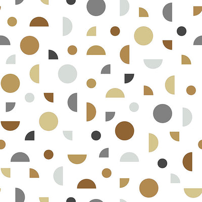 product image of Marilee Neutral Circles Wallpaper from the Fable Collection by Brewster 568