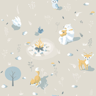 product image of sample jesper beige campfire wallpaper from the fable collection by brewster 1 539