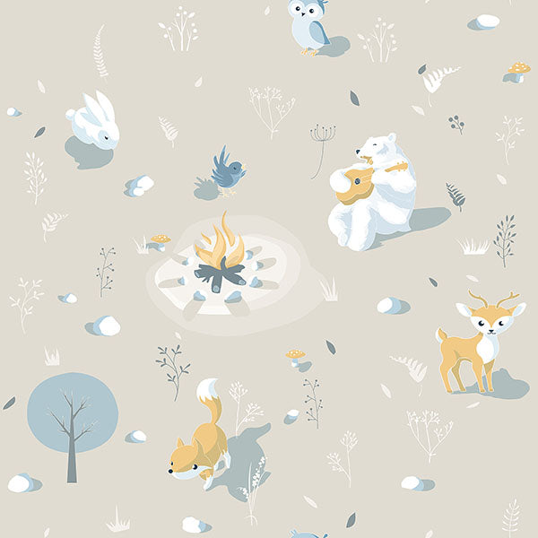 media image for sample jesper beige campfire wallpaper from the fable collection by brewster 1 25