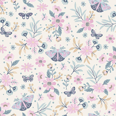 product image of Zev Pink Butterfly Wallpaper from the Fable Collection by Brewster 580