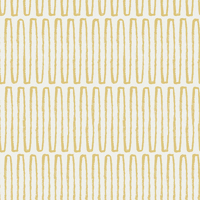 product image of Lars Mustard Retro Wave Wallpaper from Hannah Collection by Brewster 528