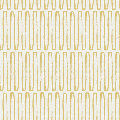 product image of Lars Mustard Retro Wave Wallpaper from Hannah Collection by Brewster 528