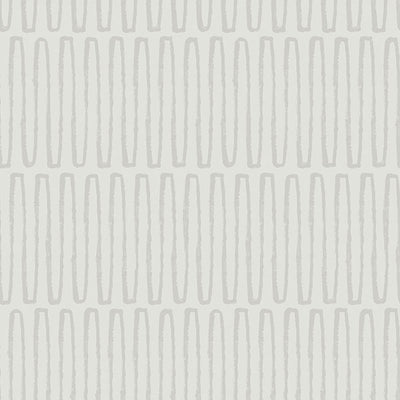product image of Lars Light Grey Retro Wave Wallpaper from Hannah Collection by Brewster 57
