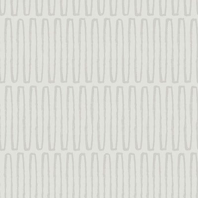 product image of Lars Light Grey Retro Wave Wallpaper from Hannah Collection by Brewster 57