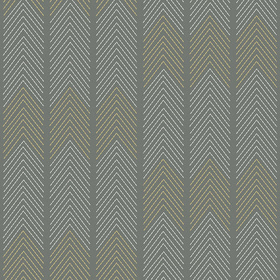 product image of sample nyle dark grey chevron stripes wallpaper from hannah collection by brewster 1 589