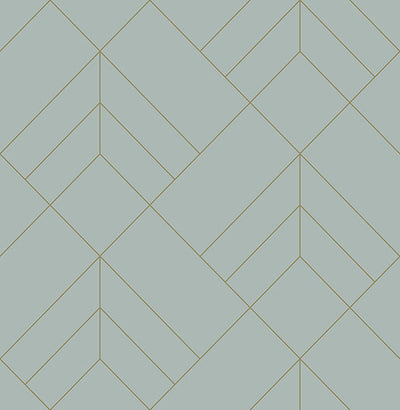 product image of Sander Light Blue Geometric Wallpaper from Hannah Collection by Brewster 585
