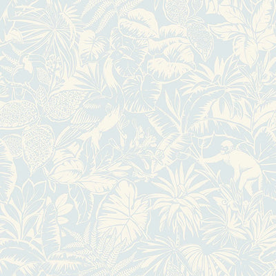 product image of Corcovado Light Blue Jungle Jamboree Wallpaper 574
