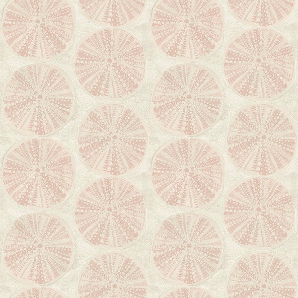 media image for Sea Biscuit Peach Sand Dollar Wallpaper 230