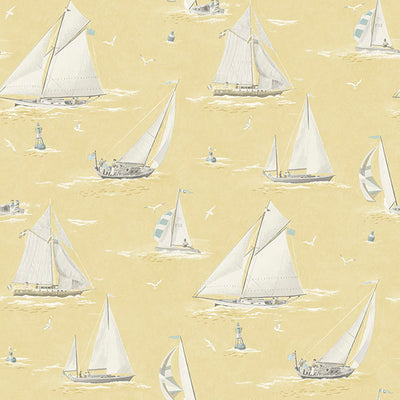 product image for Leeward Yellow Sailboat Wallpaper 32