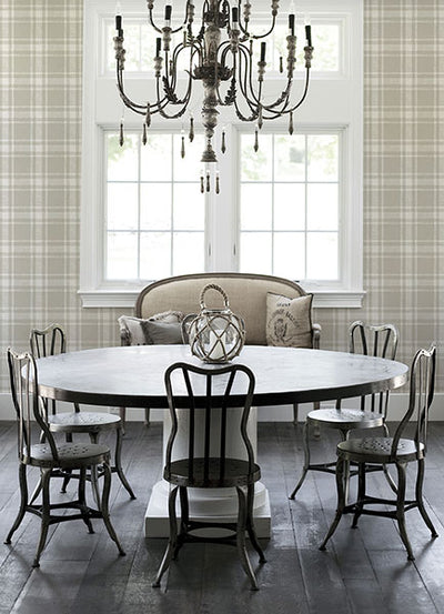 product image for Antoine Taupe Flannel Wallpaper from the Delphine Collection by Brewster 89