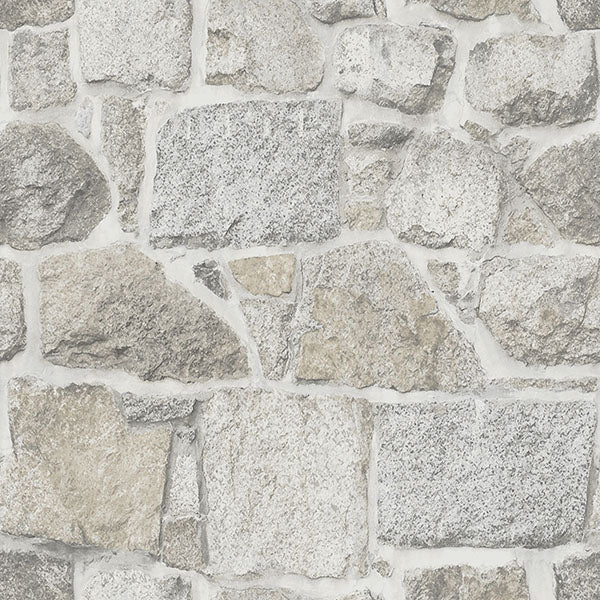 media image for Axelle Light Grey Stone Wallpaper from the Delphine Collection by Brewster 221