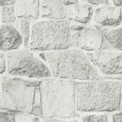 product image of Axelle White Stone Wallpaper from the Delphine Collection by Brewster 50