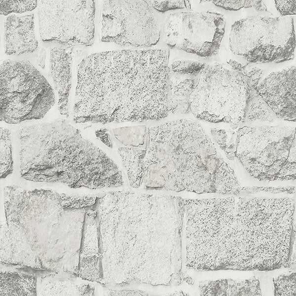 media image for Axelle White Stone Wallpaper from the Delphine Collection by Brewster 228