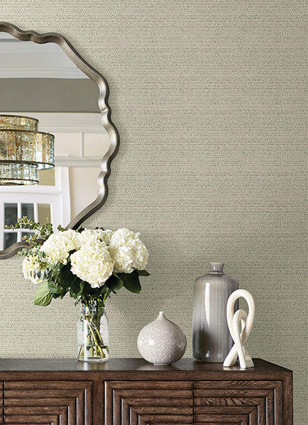 media image for Balantine Sage Weave Wallpaper from the Delphine Collection by Brewster 235